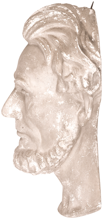 1865 Lincoln Memorial Period, Abraham Lincoln, Virtual Life Mask